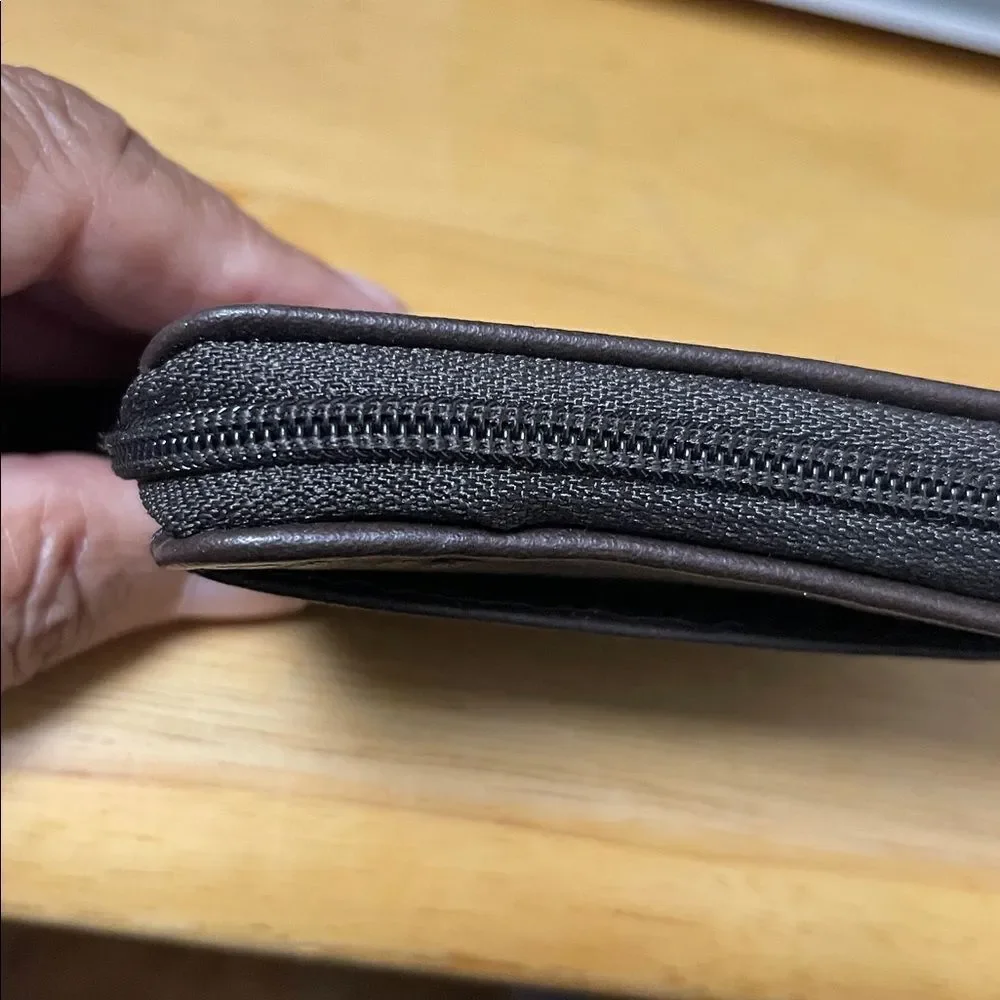 Vintage Brown Leather Wallet labeled VINTAGE